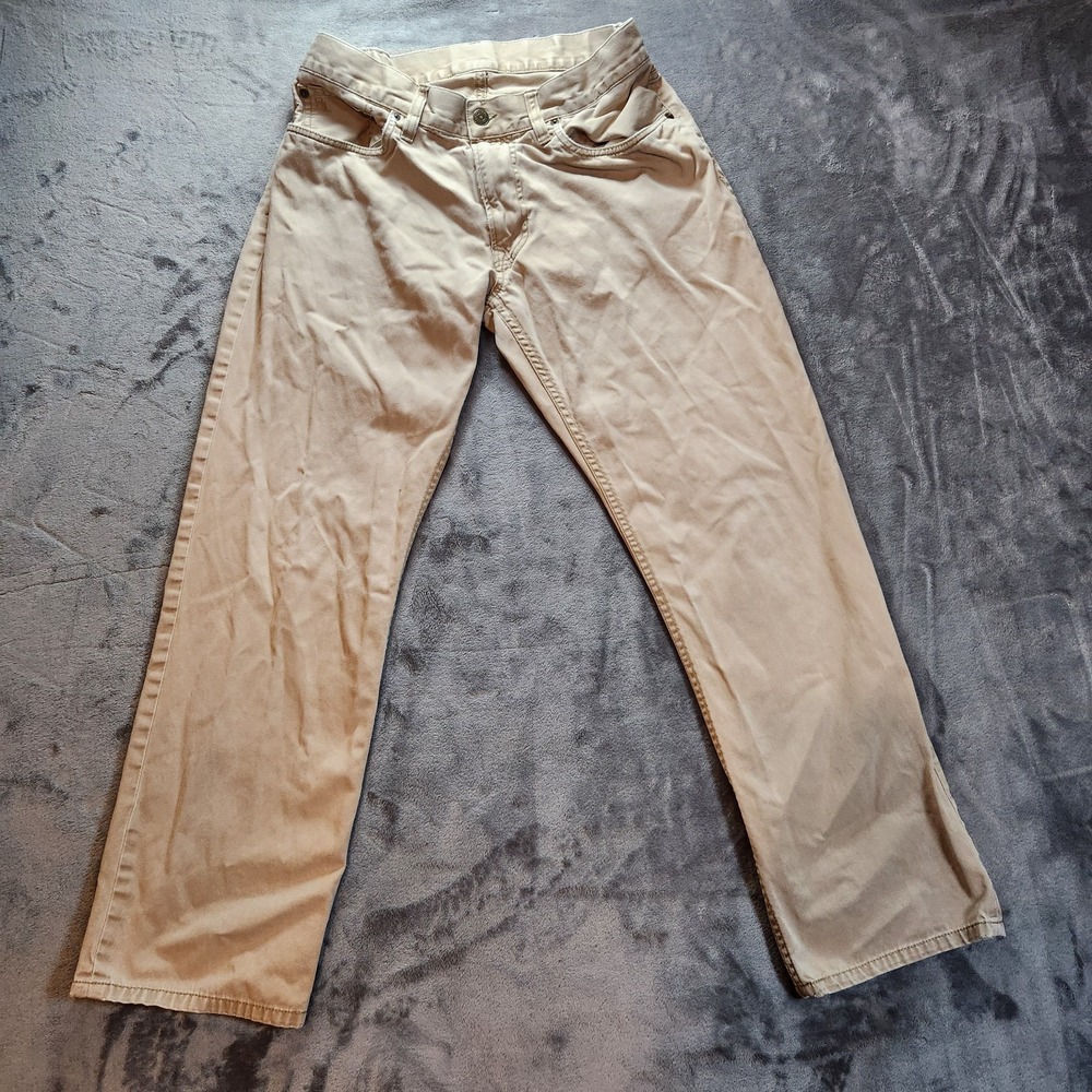 Polo Ralph Lauren Jeans Mens 32x30 Beige Khaki Hampton Straight Denim